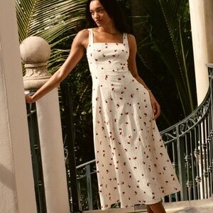 A&F Mila Stretch Midi Dress